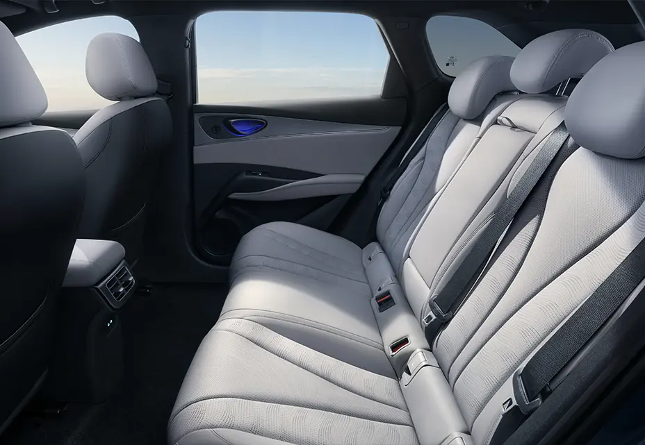 Komfortabler Platz auf den Rücksitzen Wahrer