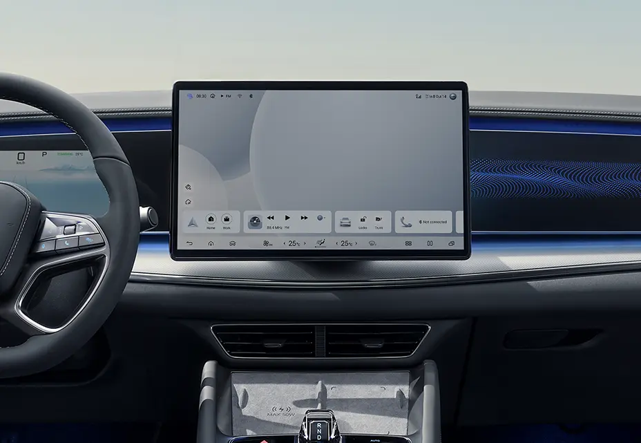 Der drehbare 15,6-Zoll-Bildschirm